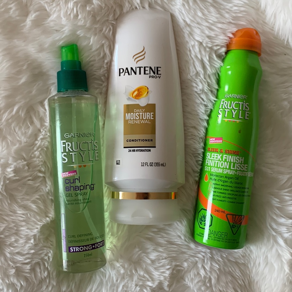 Hair products L’Oréal granite conditioner gel serum